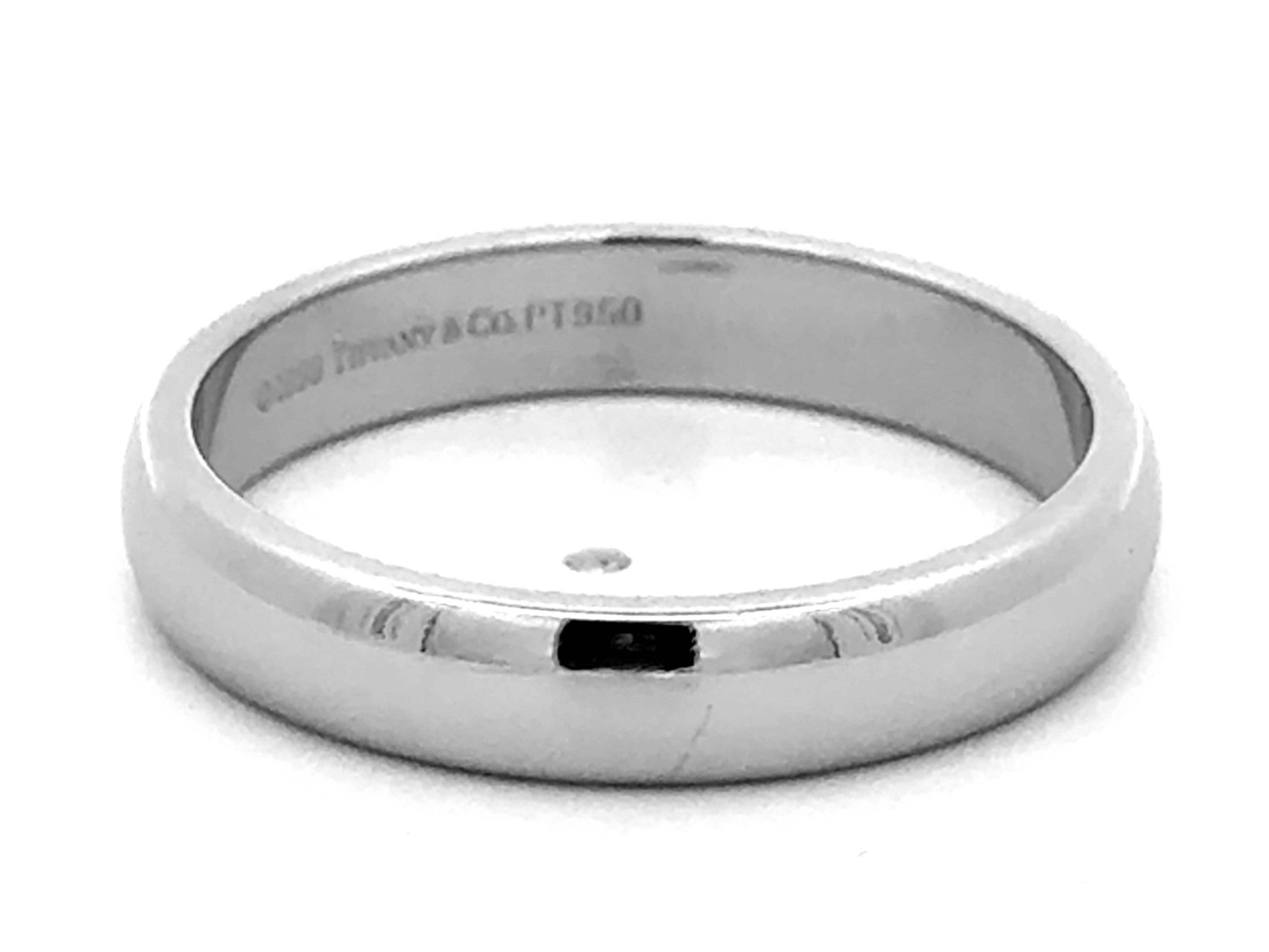 1999 Tiffany & Co. Forever Wedding Band Ring Platinum 4.5 mm, size 11.25