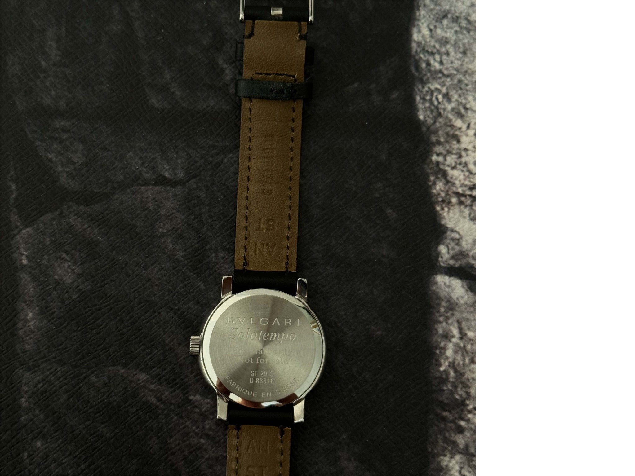 BVLGARI Team Watch Leather Strap 28mm