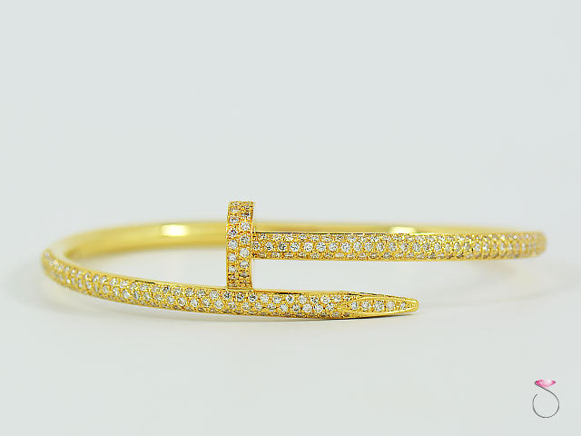 Cartier Juste Un Clou Bracelet in 18k Yellow Gold 0.58 CTW size 17cm | eBay