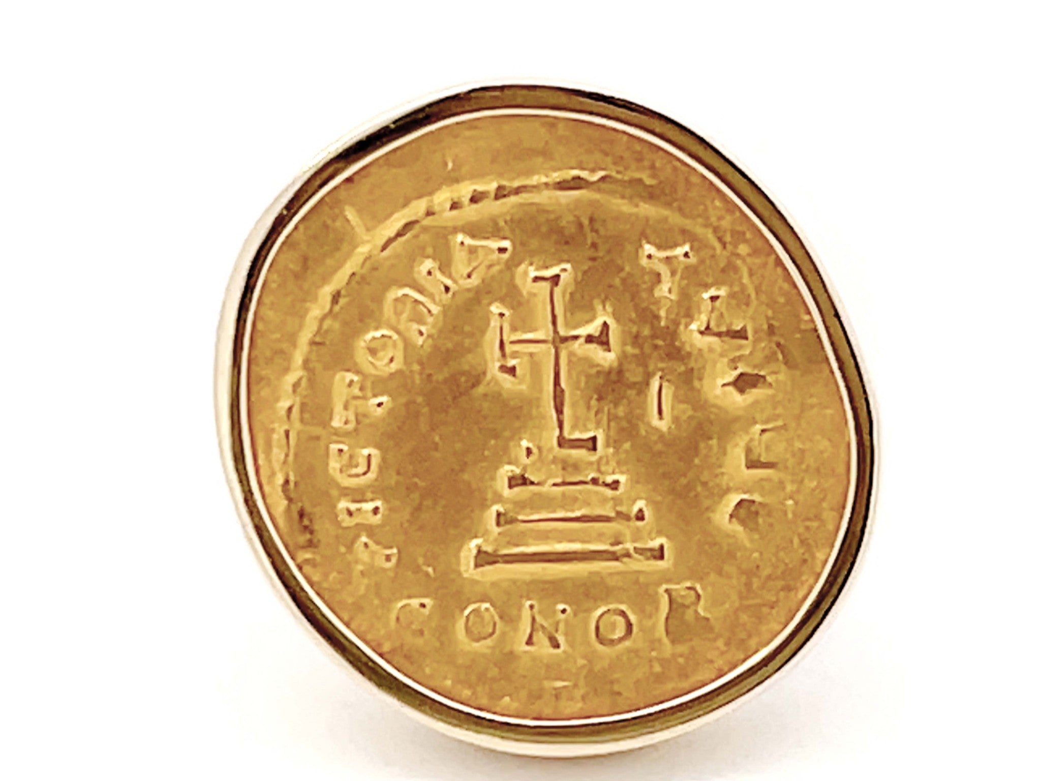 Jorge Adeler Heraclius Gold Coin Ring in 18k Yellow Gold