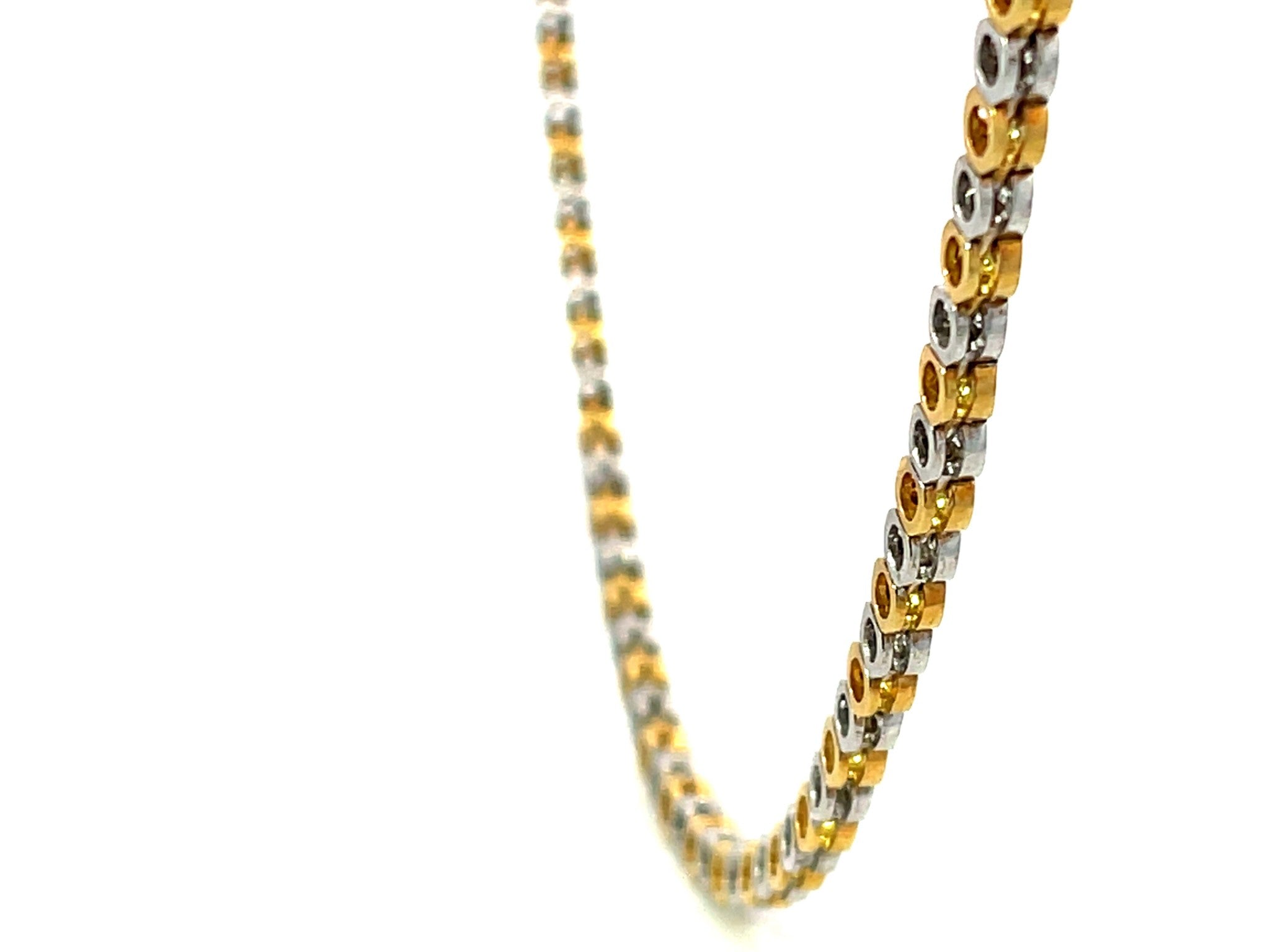 Solid 18K Gold Diamond Chain