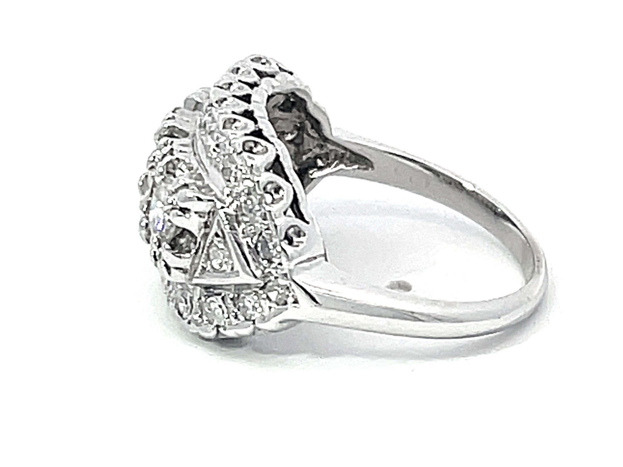 Multi Diamond Band Ring in 14k White Gold