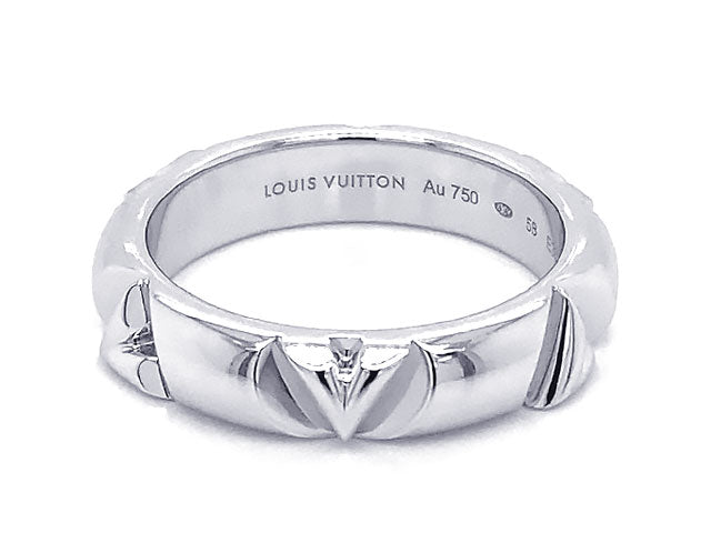 LOUIS VUITTON Ring Bague LV Volt Multi Q9O63L 750(18K) White Gold